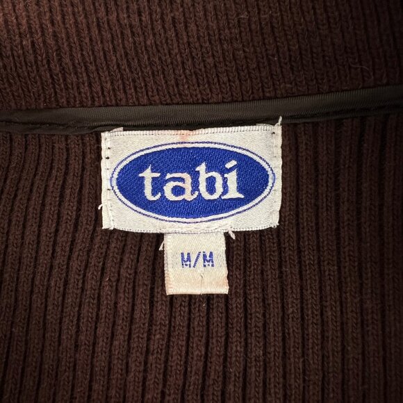 Vintage Quilted Floral Print Jacket Coat Knit Cardigan Sweater Preppy 90s Y2K - Picture 5 of 7